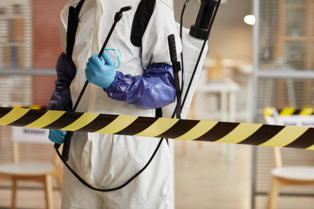 Professional Biohazard Cleanup technician working in Black Mountain, NC